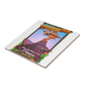 Mayon Volcano philippines avontuurlijk poster Tegeltje (Zijkant)