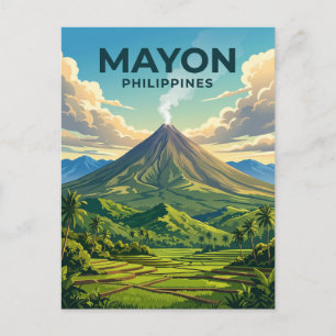 Mayon vulkaan Filipijnen Briefkaart