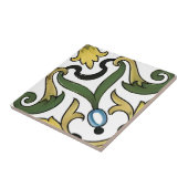 mayonaise gele bloempatroonimenttegels tegeltje (Zijkant)