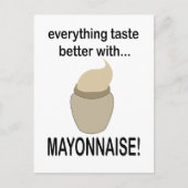 Mayonaise saus eten Grappige mayonaise Briefkaart (Voorkant)