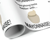 Mayonaise saus eten Grappige mayonaise Cadeaupapier (Rol Hoek)