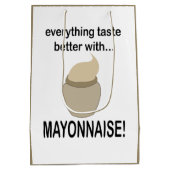 Mayonaise saus eten Grappige mayonaise Medium Cadeauzakje (Achterkant)