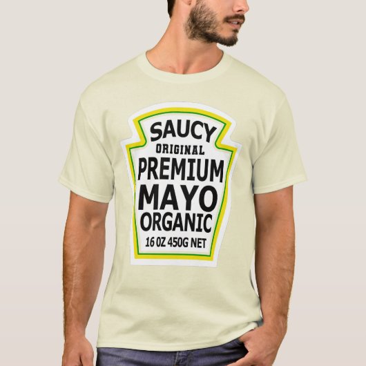 mayonnaise Packet Halloween Costume T-shirt (Voorkant)