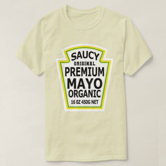 mayonnaise Packet Halloween Costume T-shirt (Design voorkant)