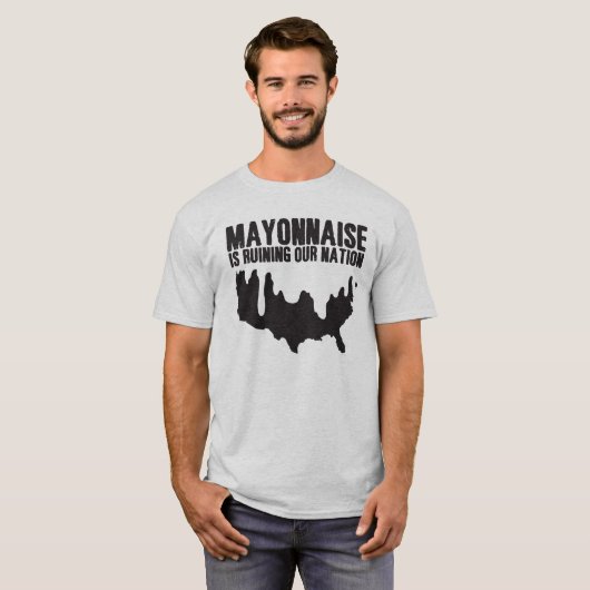Mayonnaise ruikt onze natie t-shirt (Voorkant volledig)