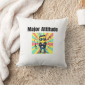 Mayor Attitude - Cool Confident Kid Cartoon with S Kussen (Deken)