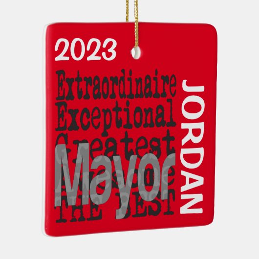 Mayor Extraordinaire CUSTOM Keramisch Ornament (Rechts)