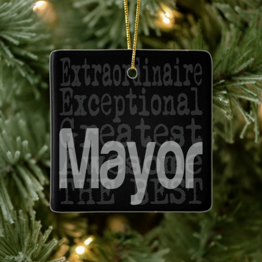 Mayor Extraordinaire Keramisch Ornament (Boom)