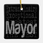 Mayor Extraordinaire Keramisch Ornament (Voorkant)