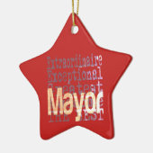 Mayor Extraordinaire Keramisch Ornament (Links)