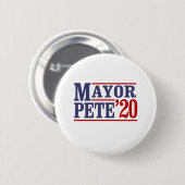MAYOR PETE '20 RONDE BUTTON 5,7 CM (Voorkant /achterkant)