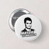 MAYOR VAN WASILLA RONDE BUTTON 5,7 CM (Voorkant /achterkant)