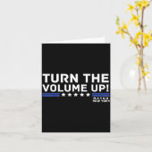 Mayor Zohran Mamdani New York Turn The Volume Up Kaart (Gele Bloem)