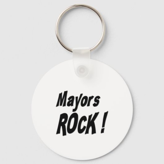 Mayors Rock. Button Sleutelhanger (Voorkant)