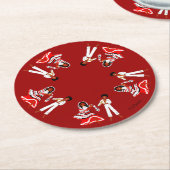 Mayotte, Comoren, Indische Oceaan Ronde Kartonnen Onderzetter (Gebogen)