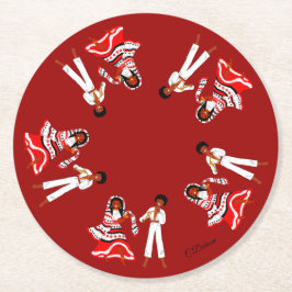 Mayotte, Comoren, Indische Oceaan Ronde Kartonnen Onderzetter