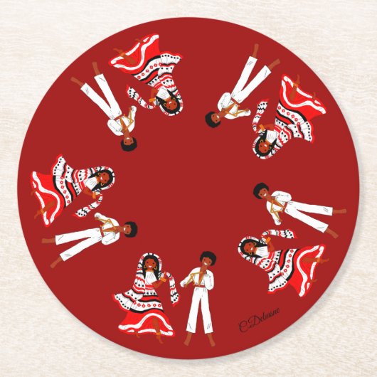 Mayotte, Comoren, Indische Oceaan Ronde Kartonnen Onderzetter (Voorkant)