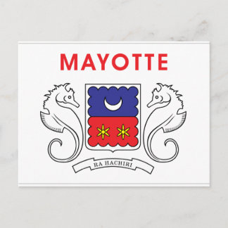 Mayotte Flag Briefkaart