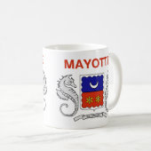 Mayotte Flag Ceramic Coffee Mok (Voorkant rechts)