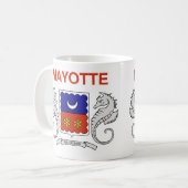 Mayotte Flag Ceramic Coffee Mok (Voorkant links)