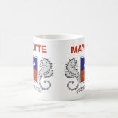 Mayotte Flag Ceramic Coffee Mok (Center)