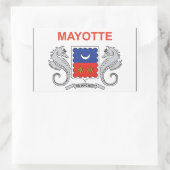 Mayotte Flag Rechthoekige Sticker (Tas)