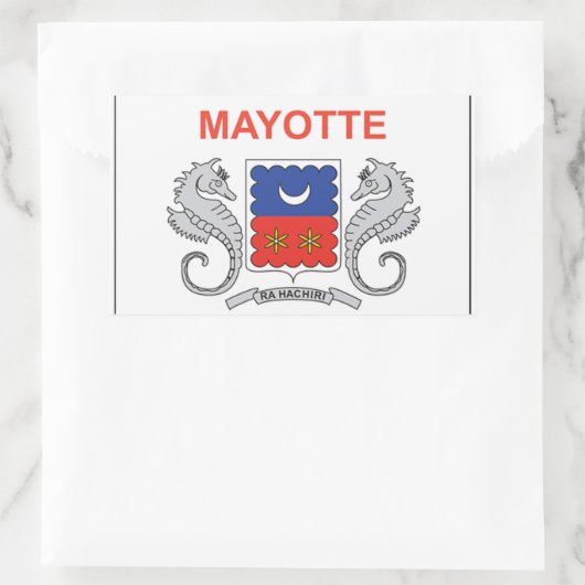 Mayotte Flag Rechthoekige Sticker (Tas)