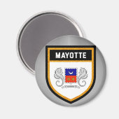 Mayotte Flag unieke moderne koele textuurkoel Magneet (Voorkant / Achterkant)