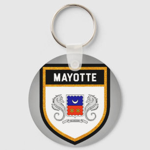 Mayotte Flag unieke moderne koele textuurkoel Sleutelhanger