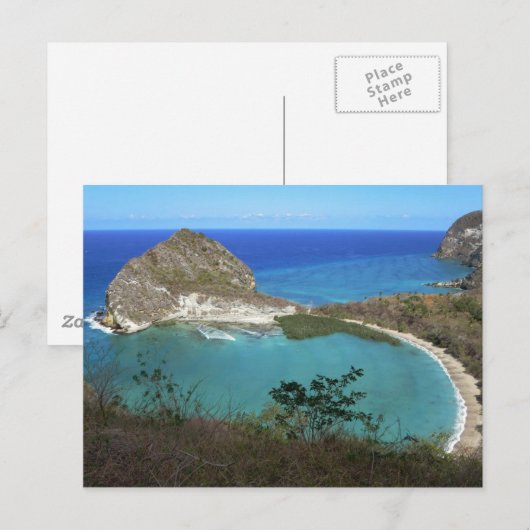 Mayotte - Petite Terre Oostkust - Moya Beach Briefkaart (Voorkant / Achterkant)