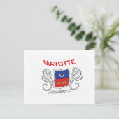 Mayotte Vlag Ansichtkaart Briefkaart (Staand voorkant)