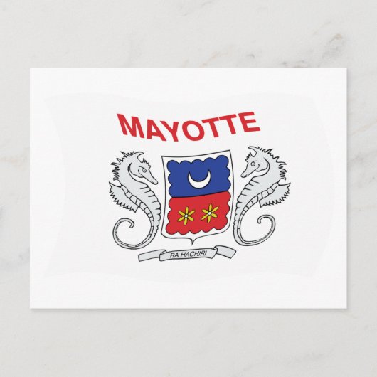 Mayotte Vlag Ansichtkaart Briefkaart (Voorkant)