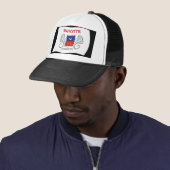 Mayotte Vlag Hoed Trucker Pet (In situ)