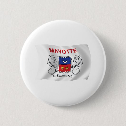 Mayotte Vlag Knop Ronde Button 5,7 Cm (Voorkant)