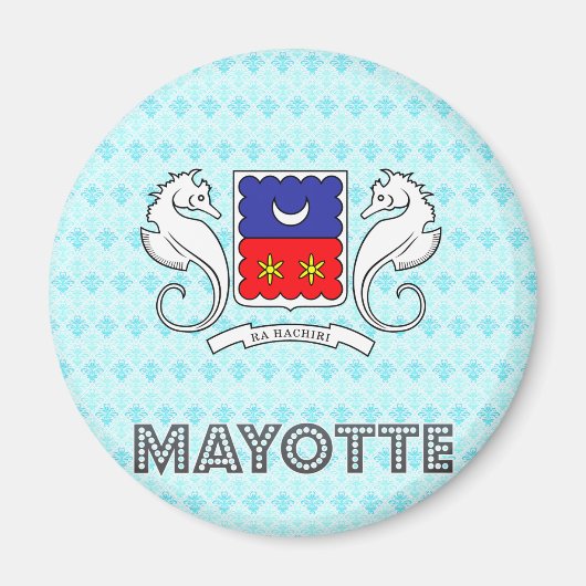 Mayotte Wapenmunt Magneet (Voorkant)