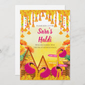 Mayoun uitnodigingen & Digitale Haldi uitnodiginge (Voorkant / Achterkant)