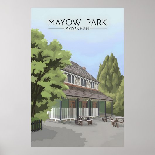 Mayow Park Londen Reisposter Poster (Voorkant)