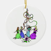 Maypole Dancers Keramisch Ornament (Voorkant)
