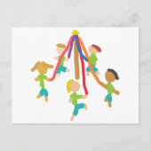 Maypole Dancing Briefkaart (Voorkant)