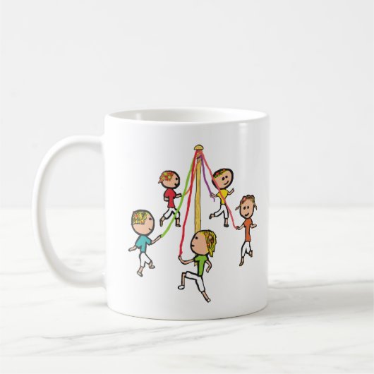 Maypole Dancing Koffiemok (Links)
