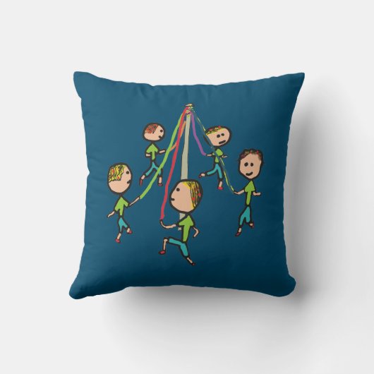 Maypole Dancing Kussen (Achterkant)