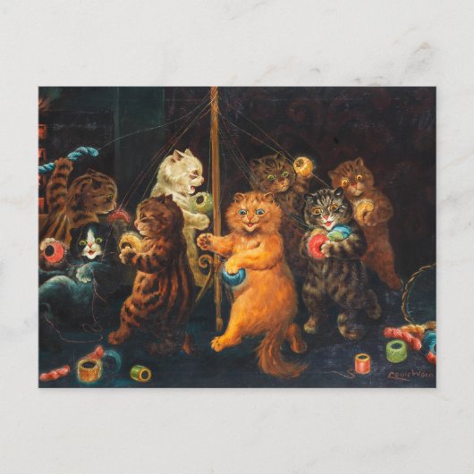Maypole | Louis Wain | Briefkaart (Voorkant)