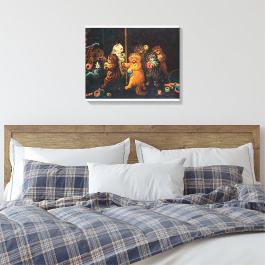 Maypole | Louis Wain | Canvas Afdruk (Insitu (Slaapkamer))