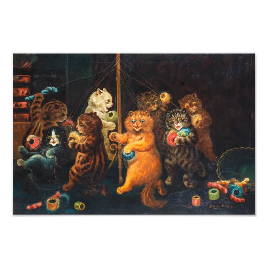Maypole | Louis Wain | Foto Afdruk (Voorkant)
