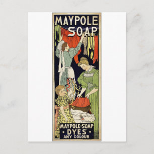 Maypole Soap Dyes Any Color - Nederland 1896 Briefkaart