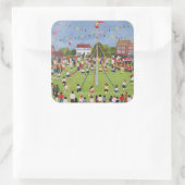 Maypole Vierkante Sticker (Tas)