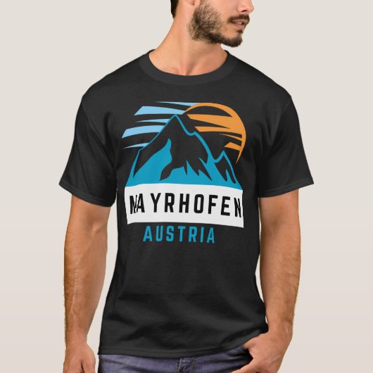 Mayrhofen - Oostenrijk - Ski en snowboarden T-shirt (Voorkant)
