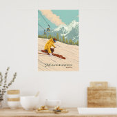 Mayrhofen Oostenrijk Skigebied Reisposter Poster (Keuken)