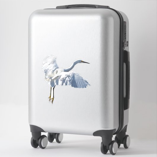 Mays kijkend sneeuwgat sticker (Koffer)