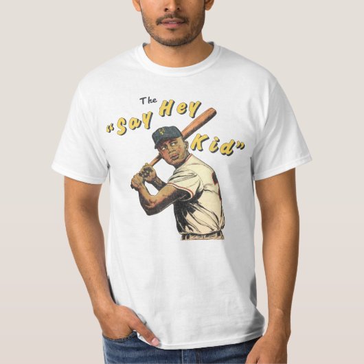 Mays "The Say Hey Kind" Baseball T-Shirt (Voorkant)